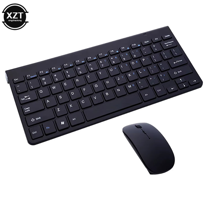 Wireless Keyboard Mouse Set 2.4G USB Mini Multimedia Keyboard Mouse Combo for Notebook Laptop Mac Desktop PC TV Office Supplies