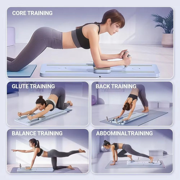 Zojio Pilates Reformer Board with Smart Resistance Bands