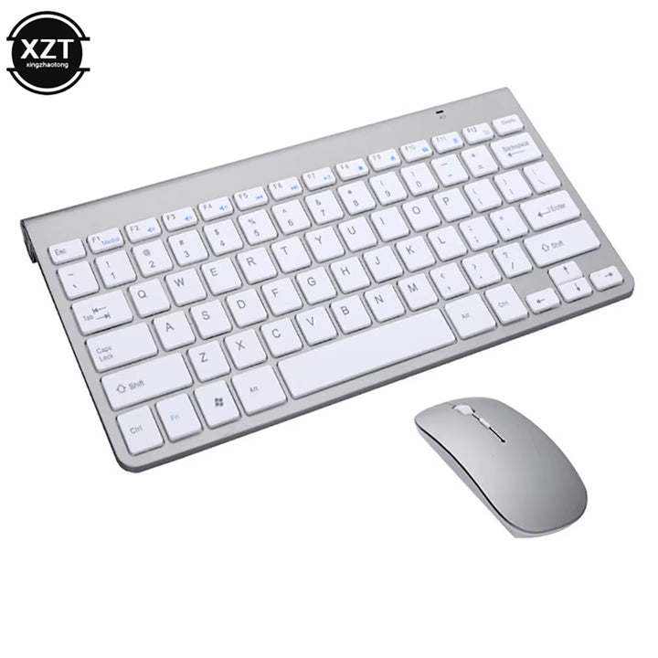 Wireless Keyboard Mouse Set 2.4G USB Mini Multimedia Keyboard Mouse Combo for Notebook Laptop Mac Desktop PC TV Office Supplies