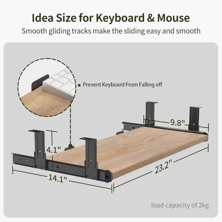 55” Electric Height Adjustable Standing Desk with Storage Shelf