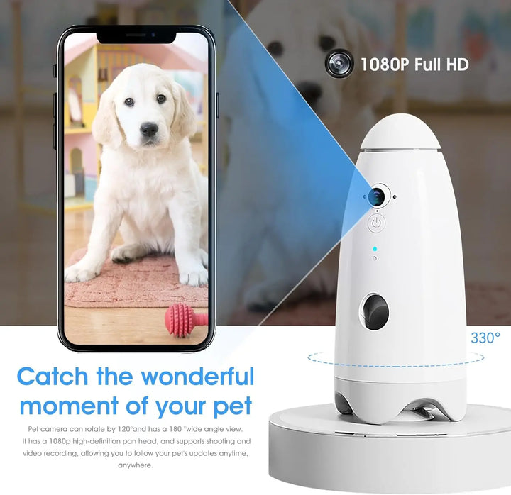 Smart HD Pet Camera with Treat Dispenser