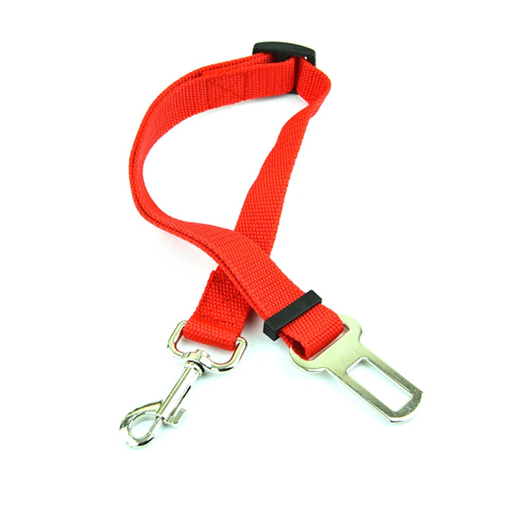 Adjustable Leather Pet Car Seat Belt